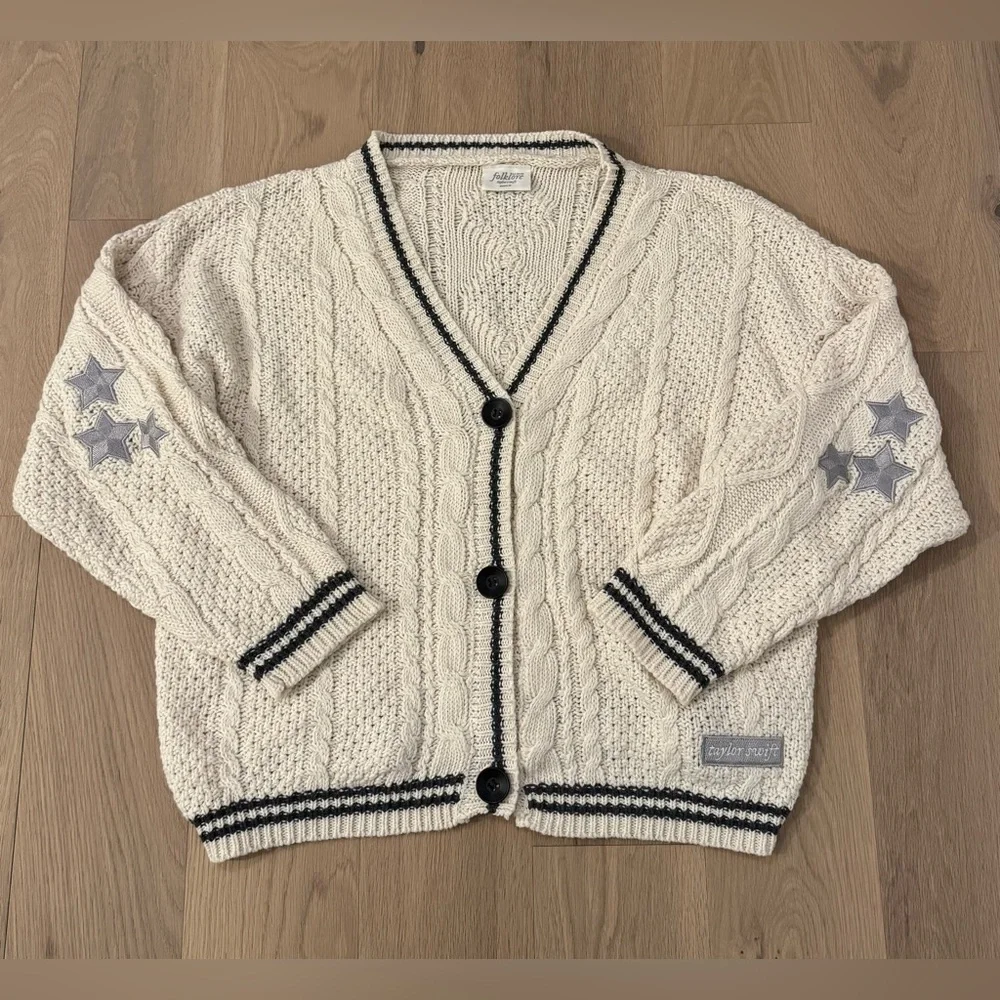 Taylor Swift Folklore Cardigan Sweater Taylors Version - Size Medium/Large - Picture 2 of 6